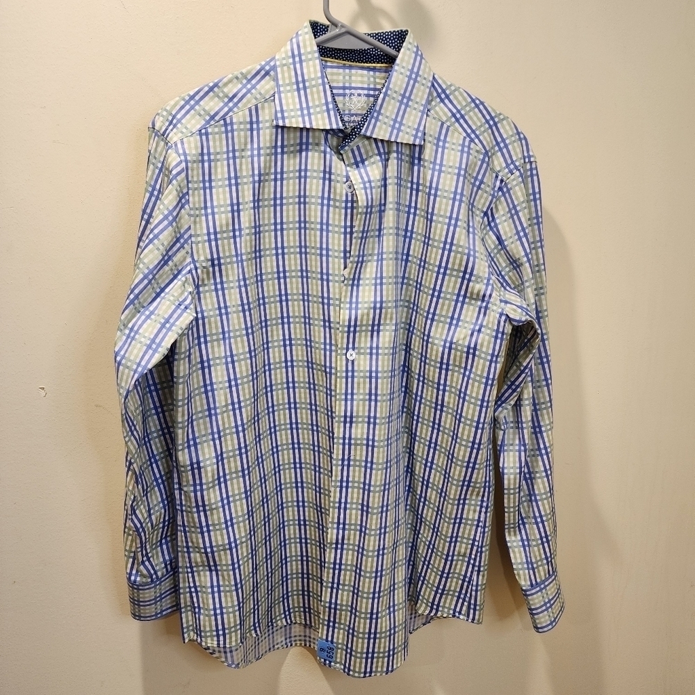 Bugatchi Uomo button Down shirt size 15 1/2